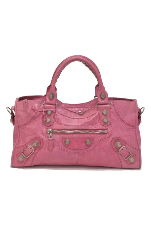 Pink aged calfskin The Giant Part Time two-way bag