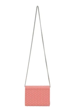 Pink candy bubble wrap acrylic envelop shoulder bag