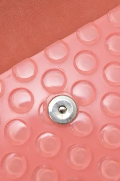 Pink candy bubble wrap acrylic envelop shoulder bag