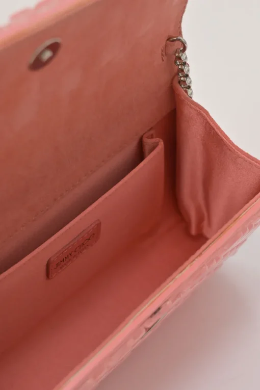 Pink candy bubble wrap acrylic envelop shoulder bag
