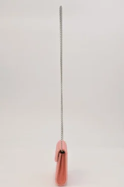 Pink candy bubble wrap acrylic envelop shoulder bag