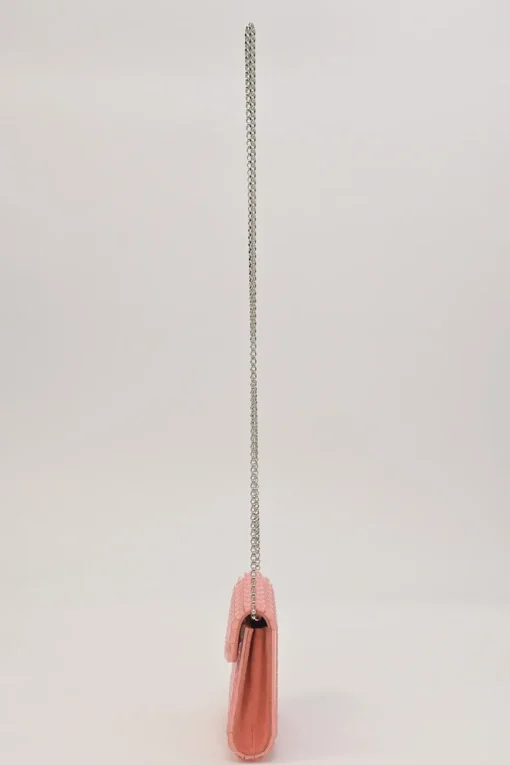 Pink candy bubble wrap acrylic envelop shoulder bag