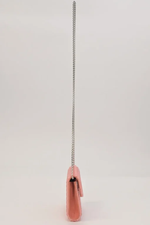 Pink candy bubble wrap acrylic envelop shoulder bag