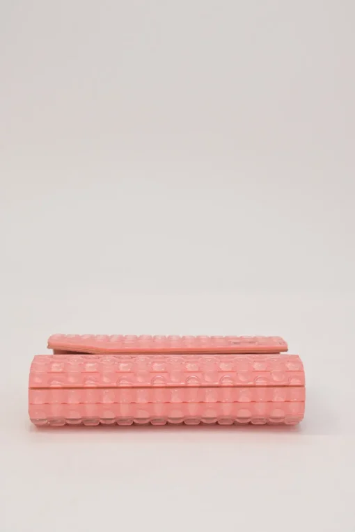Pink candy bubble wrap acrylic envelop shoulder bag