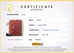 Pink Caviar Leather Classic Small Flap Wallet