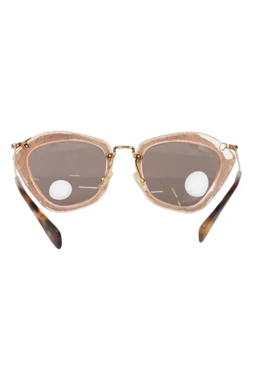 Pink glitter acetate frame sunglasses