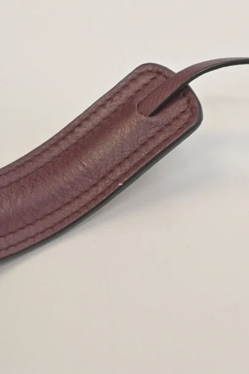 Pink grained calfskin pocket crossbody phone case pochette