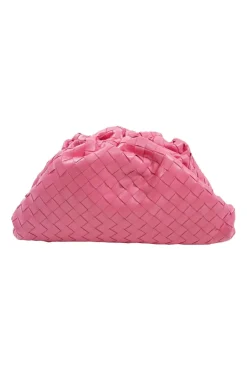 Pink Intrecciato 'The Pouch' Clutch Bag