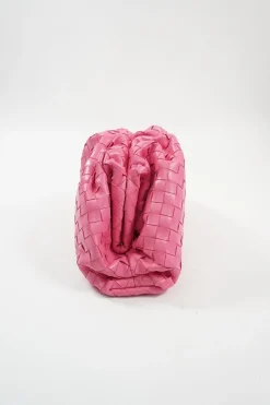 Pink Intrecciato 'The Pouch' Clutch Bag