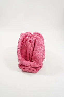 Pink Intrecciato 'The Pouch' Clutch Bag