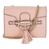 Pink leather 'Microguccissima Emily' shoulder chain bag