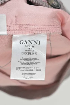 Pink polyester-blend check double breasted peak lapel tailored jacket and cropped straight-leg trouser set