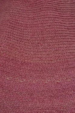 pink rafia long floppy hat (one size)Le grand chapeau Valensole