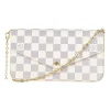 Pochette Félicie in Damier Azur canvas