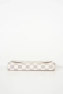 Pochette Félicie in Damier Azur canvas