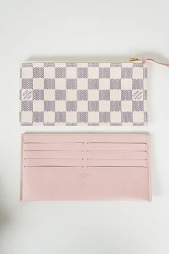 Pochette Félicie in Damier Azur canvas