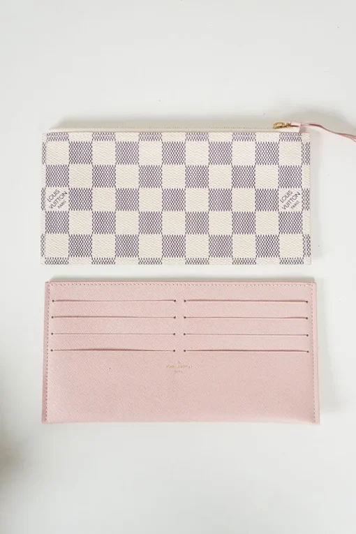 Pochette Félicie in Damier Azur canvas