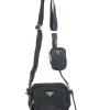 Prada black re-edition 2005 nylon bag
