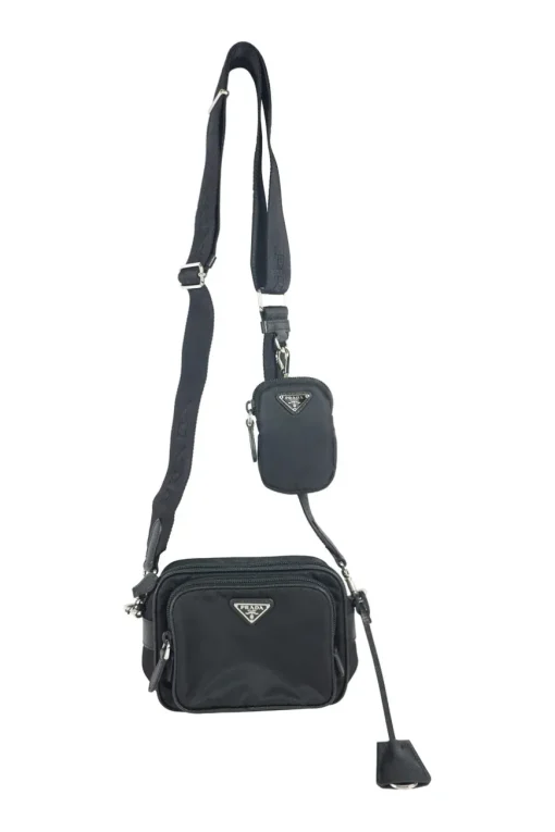 Prada black re-edition 2005 nylon bag