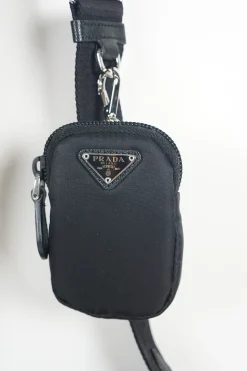 Prada black re-edition 2005 nylon bag