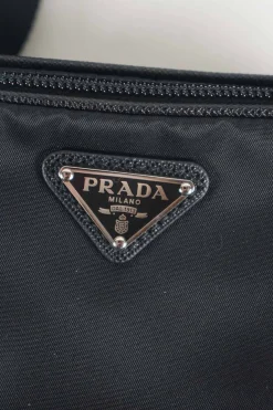 Prada black re-edition 2005 nylon bag