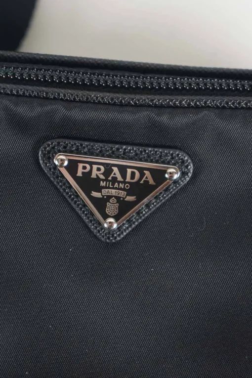 Prada black re-edition 2005 nylon bag
