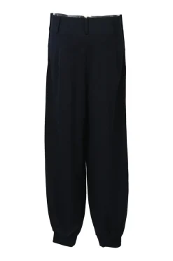 Purple Label navy blue stretch-wool twill mid-rise jogger trousers