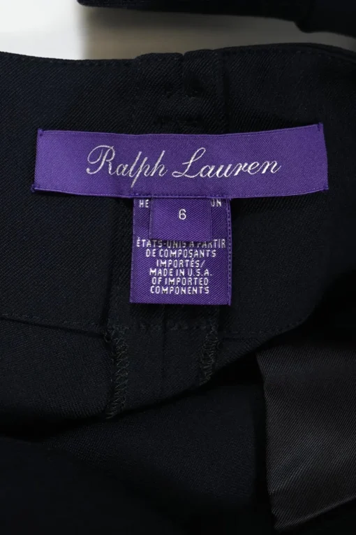 Purple Label navy blue stretch-wool twill mid-rise jogger trousers
