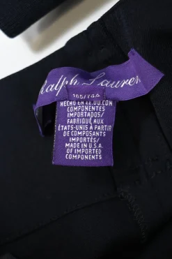 Purple Label navy blue stretch-wool twill mid-rise jogger trousers