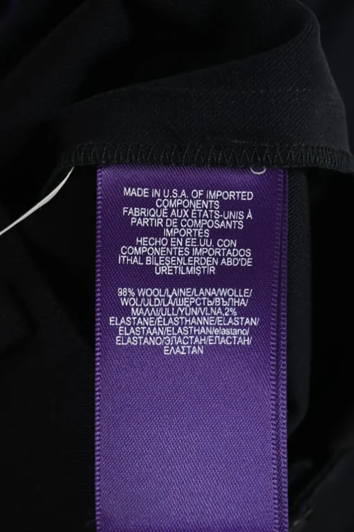 Purple Label navy blue stretch-wool twill mid-rise jogger trousers