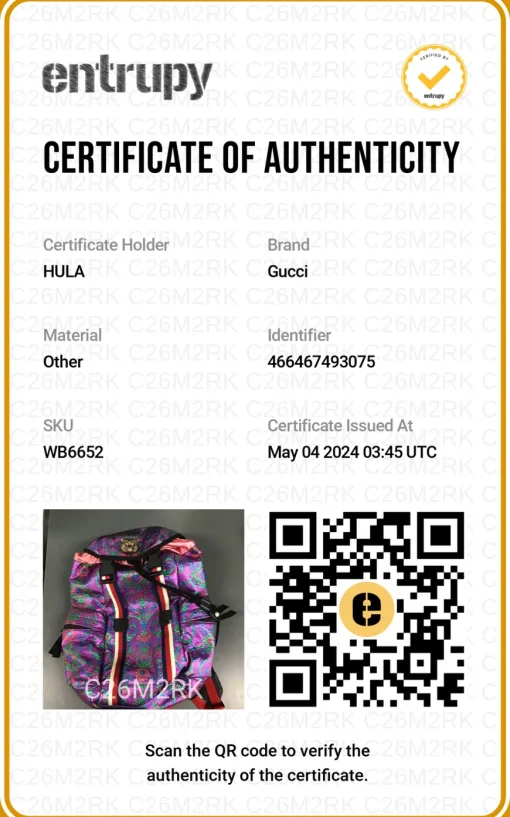 Purple metallic fabric brocade Techpack backpack
