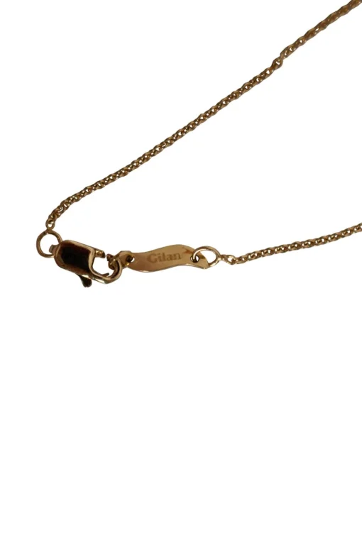 "Nazar" bracelet Cast from 18k yellow gold with  pavé 0.02 white diamond