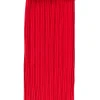 Red knitted knee-length skirt