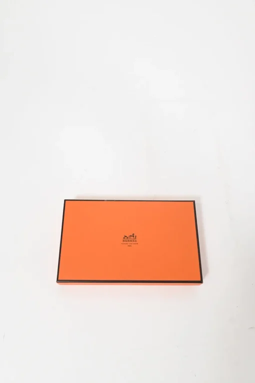 Rose tea calfskin leather Béarn Gusset long wallet with yellow gold-plated hardware