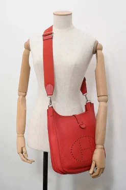 Rouge Casaque Clemence leather Evelyne shoulder bag