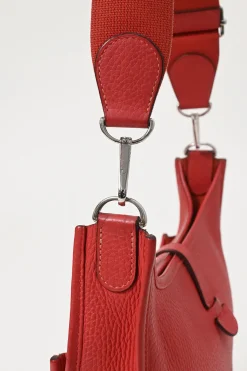 Rouge Casaque Clemence leather Evelyne shoulder bag