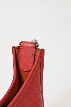 Rouge Casaque Clemence leather Evelyne shoulder bag
