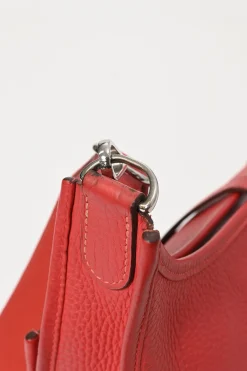 Rouge Casaque Clemence leather Evelyne shoulder bag