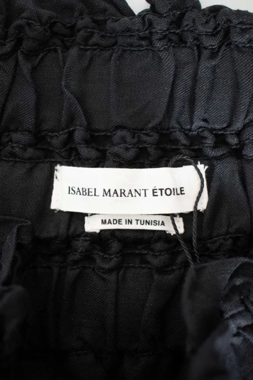 Ruffled black skirt with elastic waist