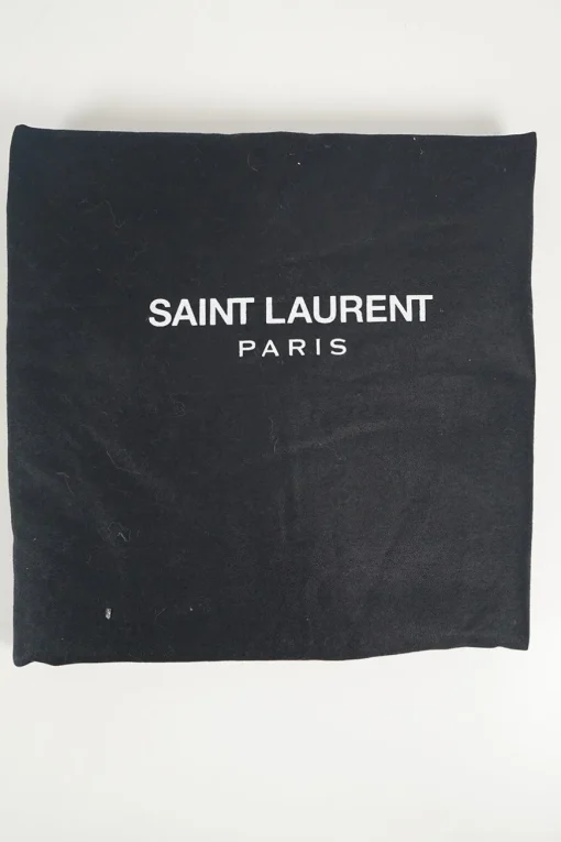 Saint Laurent black/white canvas leopard print city backpack