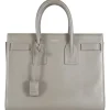 Saint Laurent grey Sac de Jour small leather handbag