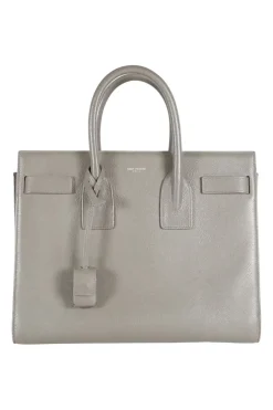 Saint Laurent grey Sac de Jour small leather handbag