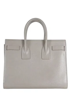 Saint Laurent grey Sac de Jour small leather handbag