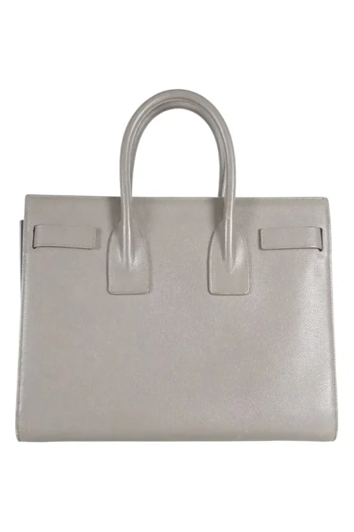 Saint Laurent grey Sac de Jour small leather handbag