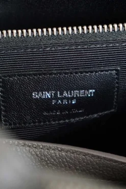 Saint Laurent grey Sac de Jour small leather handbag
