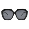 Shiny black acetate Brash oversized sunglasses