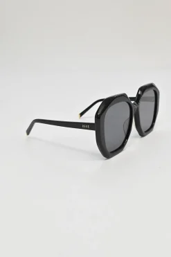 Shiny black acetate Brash oversized sunglasses