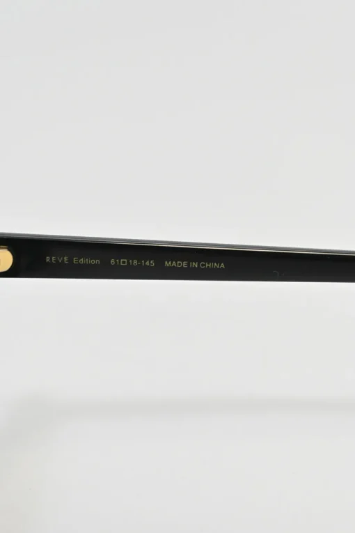 Shiny black acetate Brash oversized sunglasses