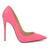 Shocking pink patent leather pointed-toe So Kate pumps