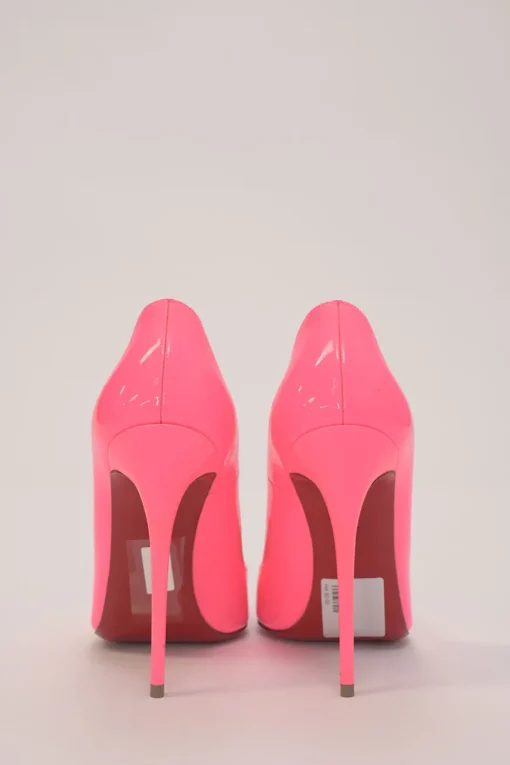 Shocking pink patent leather pointed-toe So Kate pumps